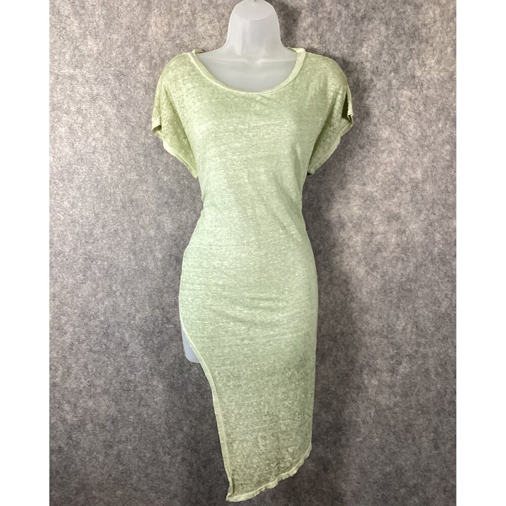 Johnny Was Small Paul & Greta Asymmetrical Hem 100% Linen Tunic Flowy Boho Chic